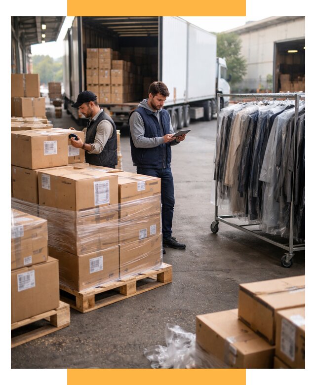 Перевозка и доставка одежды из Китая от 7641 р., СетСервис-Крч