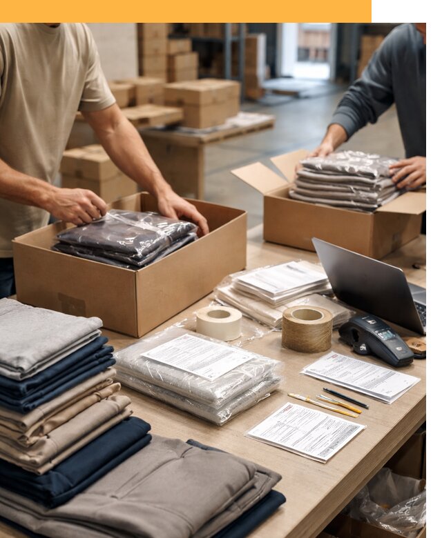 Перевозка одежды по миру от 7641 руб. с таможенным оформлением